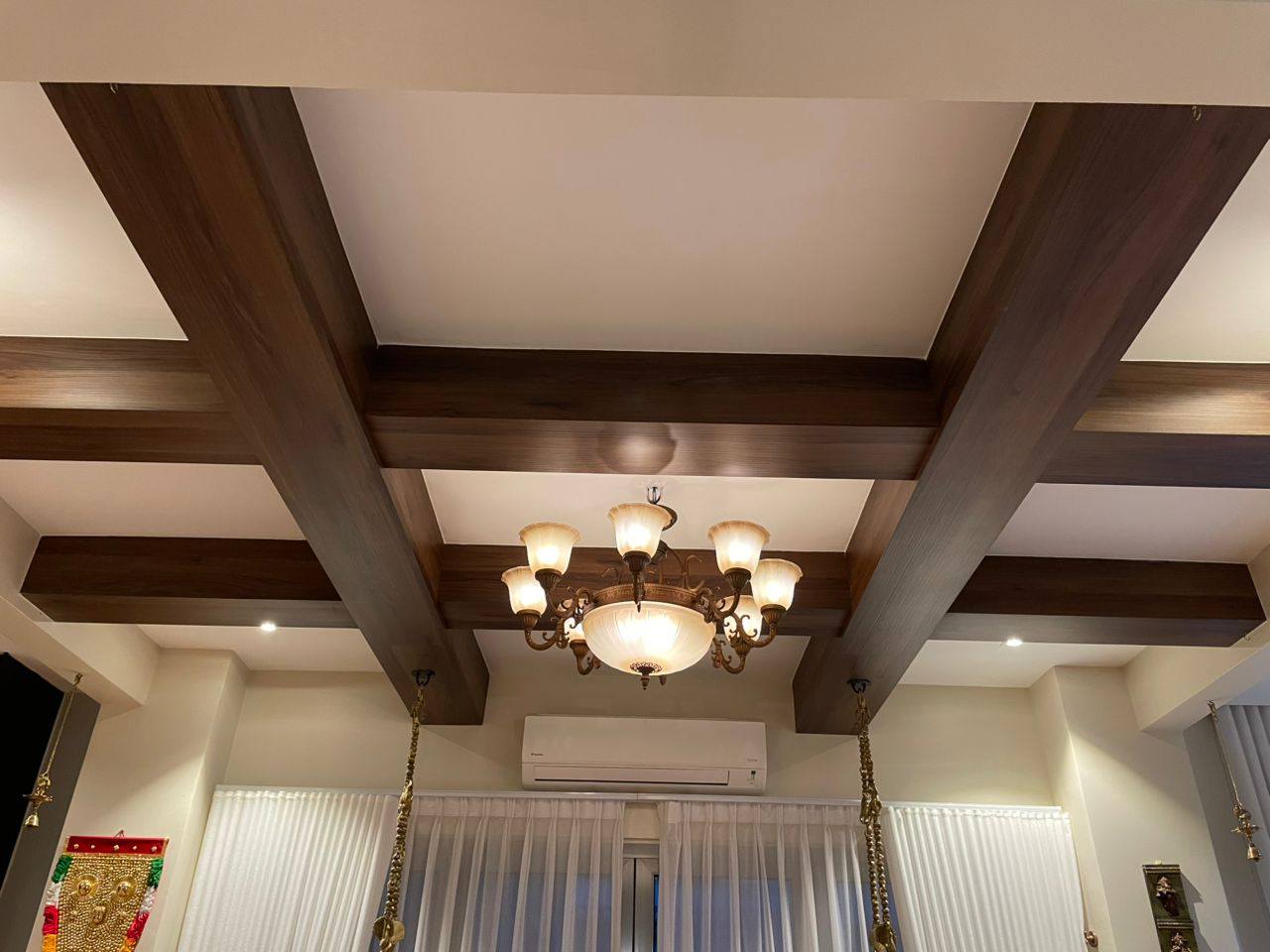 Rustic High-Beam Chandelier